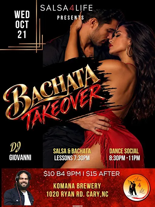 BACHATA TAKEOVER DANCE SOCIAL - KOMANA BREWERY