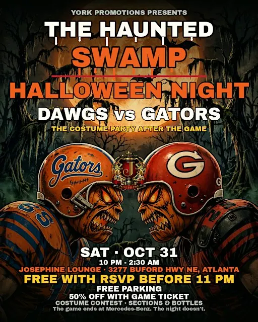 THE HAUNTED SWAMP — Dawgs vs Gators Halloween Costume Party