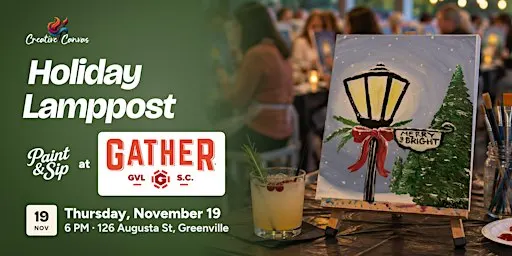 Holiday Lamppost: Paint & Sip at Gather GVL
