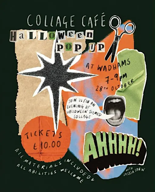 Saskia Karin - Halloween Collage Cafe