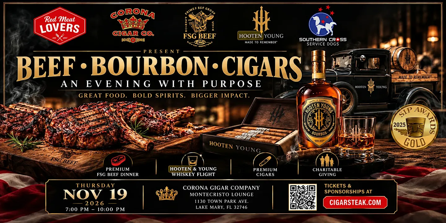Red Meat Lover's Club Presents FSG Beef and Hooten & Young Whiskey