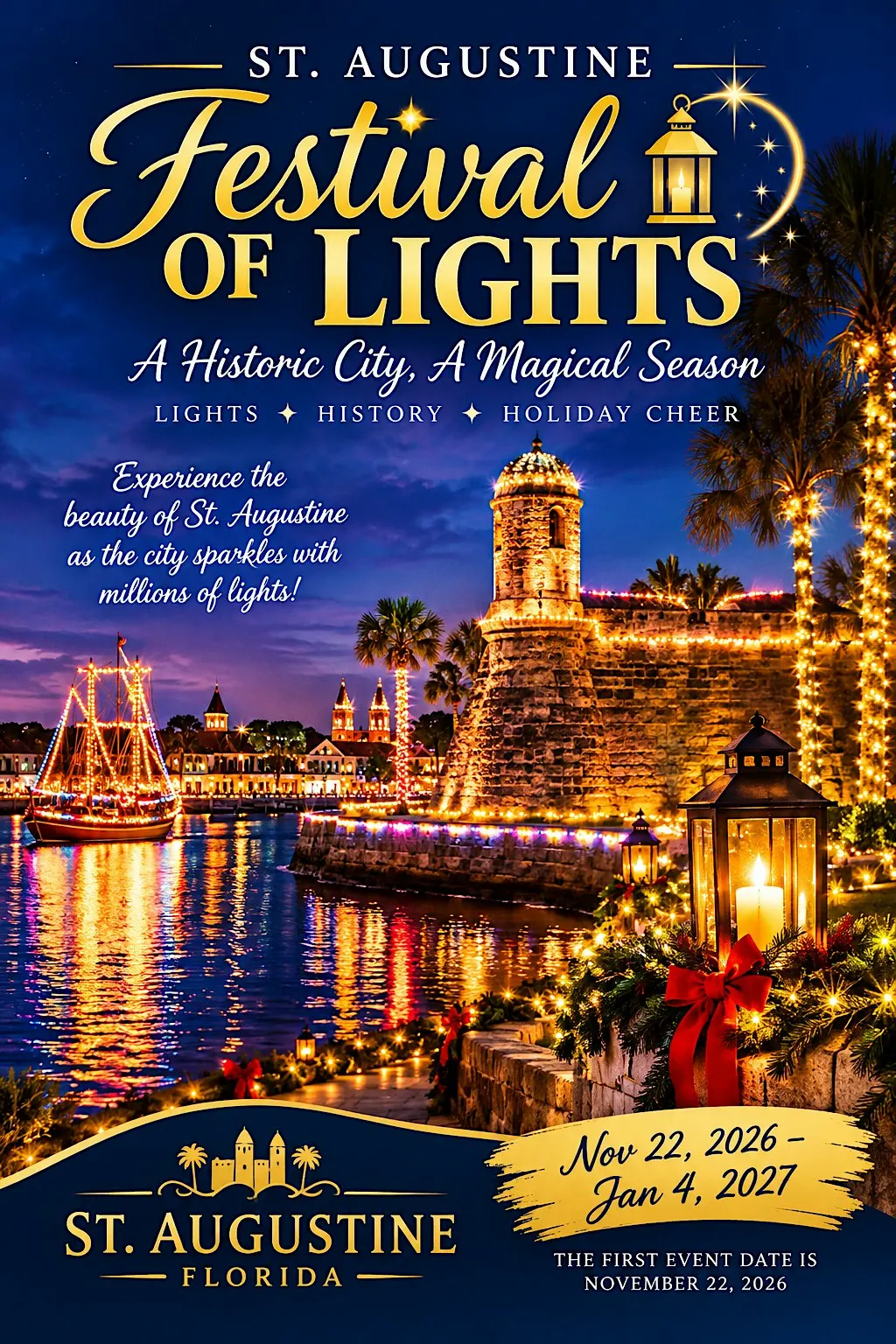 PW Charters Presents Festival of Lights OT