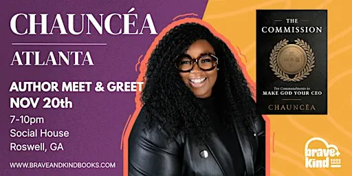 Meet Chauncéa! THE COMMISSION Book Launch & Meet + Greet