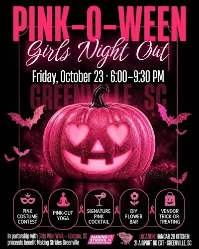 Pink-O-Ween Breast Cancer Fundraiser Night Out at Hangar 28 GVL