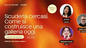 Scuderia cercasi. Come si costruisce una galleria oggi