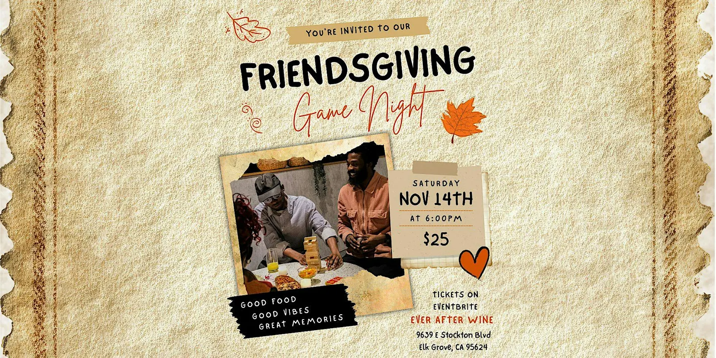 Friendsgiving Game Night (21+ Event)