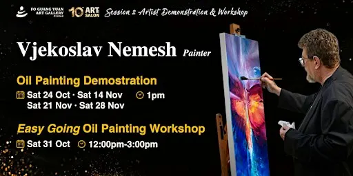2026 Art Salon l Oil Painting Demonstration by Vjekoslav Nemesh