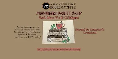 Store Members-only Paint and Sip Party!