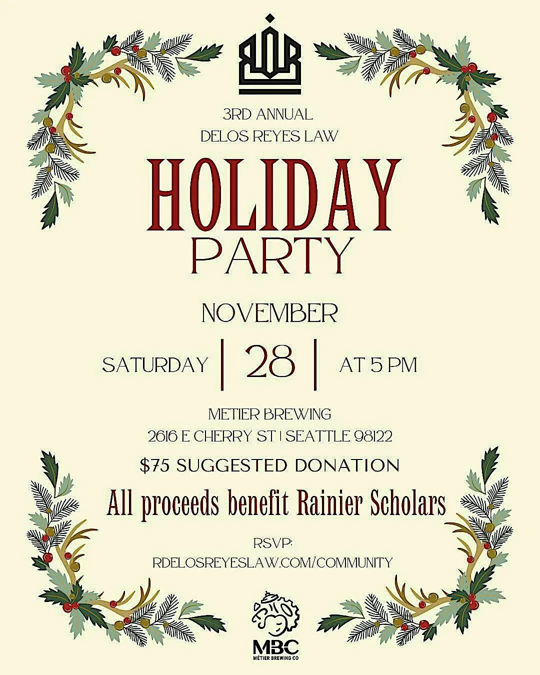 3rd Annual Delos Reyes Law Holiday Party