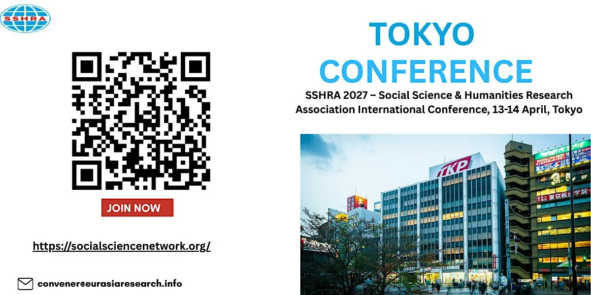 2027 Social Science & Humanities Research Assoc Inter Conf, April, Tokyo