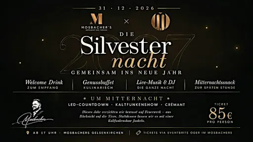 Silvester im Restaurant Mosbacher's