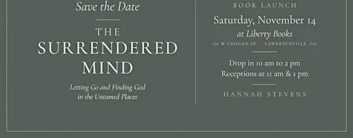 The Surrendered Mind Book Launch with Hannah Stevens