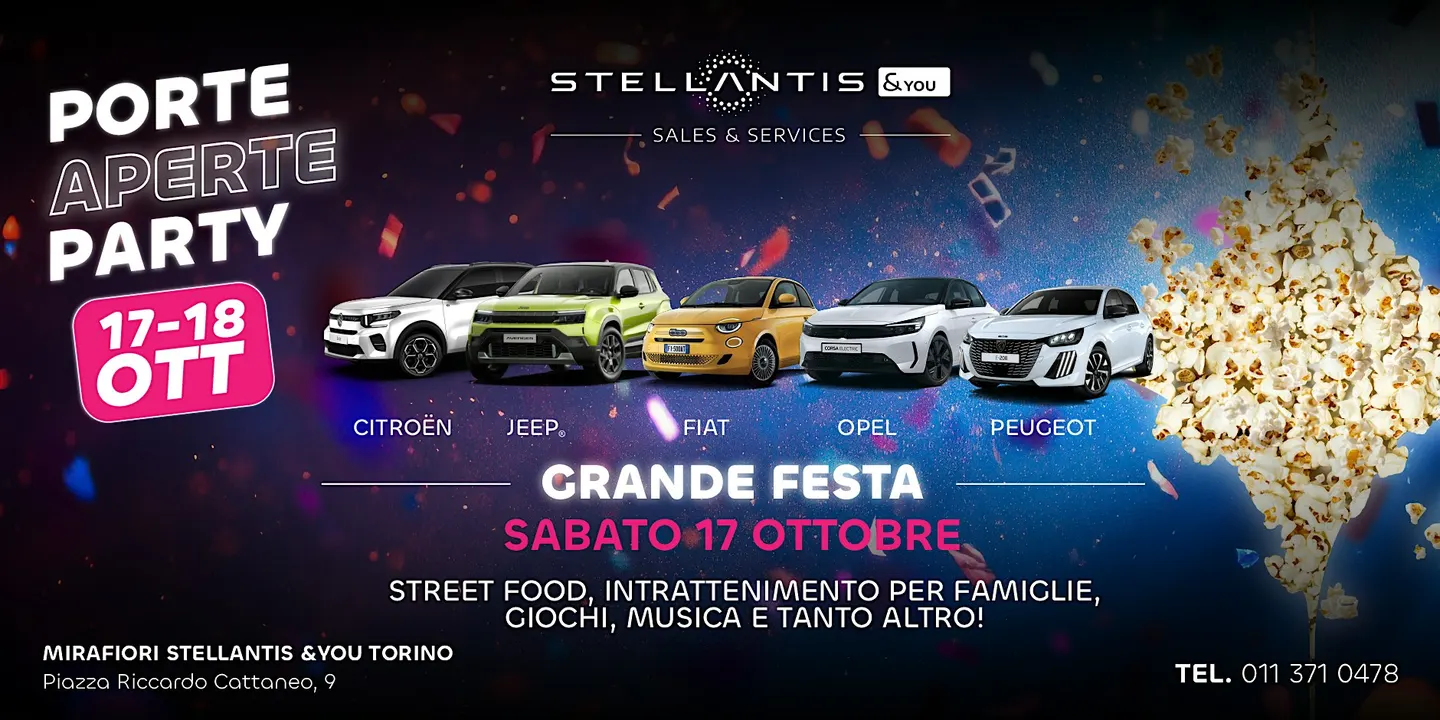 PORTE APERTE - MIRAFIORI STELLANTIS &YOU TORINO