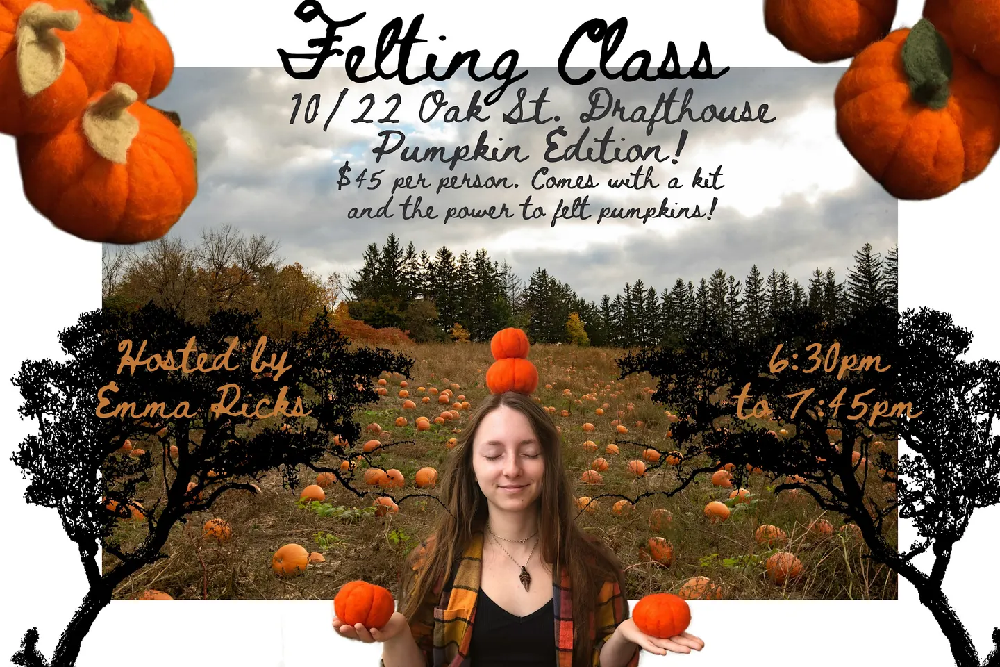 Halloween Felting Class With Emma