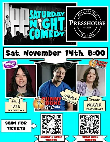 Collinsville Comedy Night!! J.C. Sibala & Friends at PressHouse!