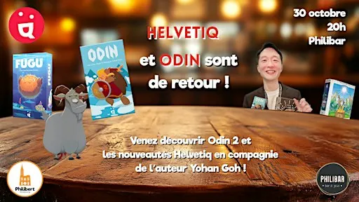 Soirée Découverte Odin 2 et Nouveautés Helvetiq - Avec l'Auteur !