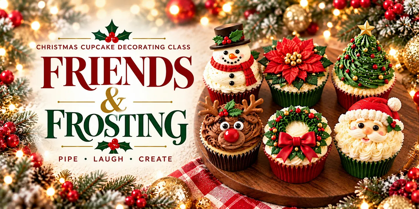 Friends & Frosting: Christmas Cupcake Decorating — Team of Two