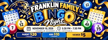 Franklin Family Bingo Night