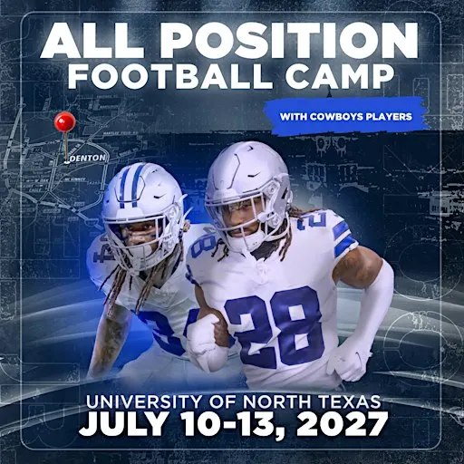 All-Position Football Camp Ft. Members of the Dallas Cowboys - Texas