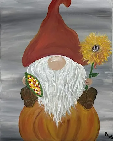 Harvest Gnome Paint and Sip Party