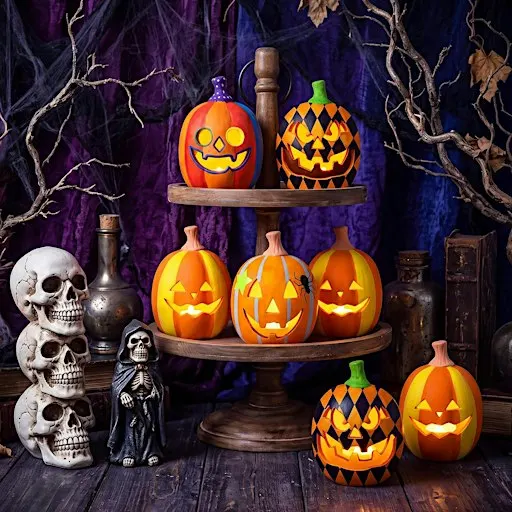 DIY Ceramic Pumpkins Painting