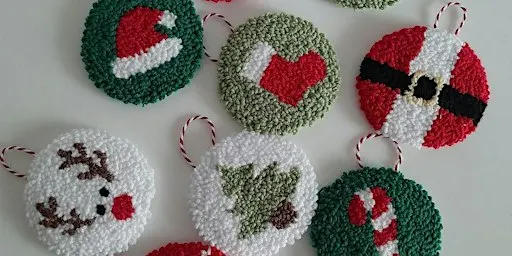 Punch-Needle Christmas Decoration