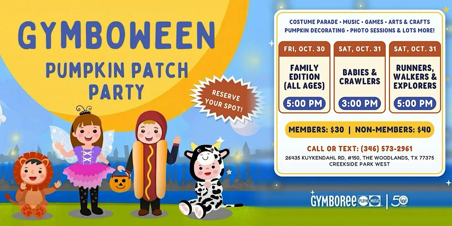 Gymboween Pumpkin Patch Party | Gymboree The Woodlands