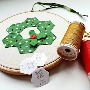 Festive Hexie Wreath Workshop