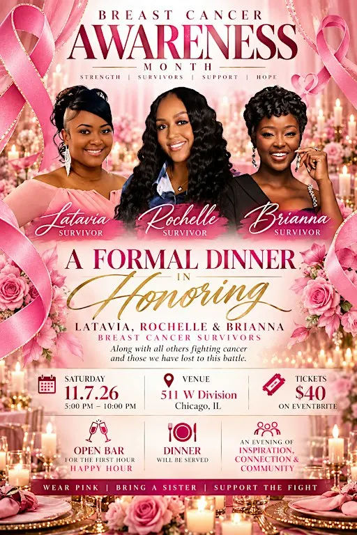 Surviving With A Purpose: Breast Cancer Dinner (18+)