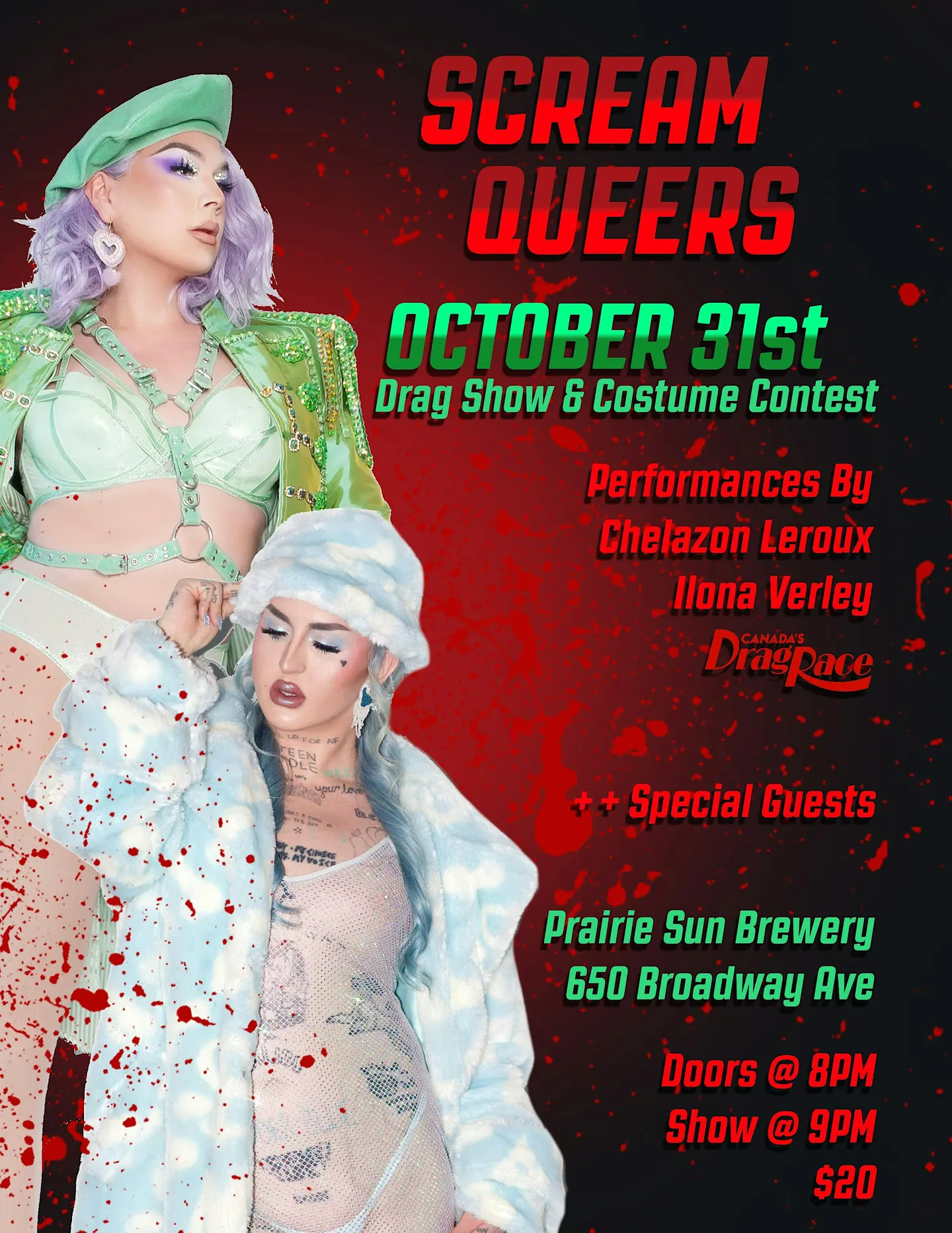 Scream Queen's- Halloween Drag Show By Chelazon Leroux and Ilona Verley