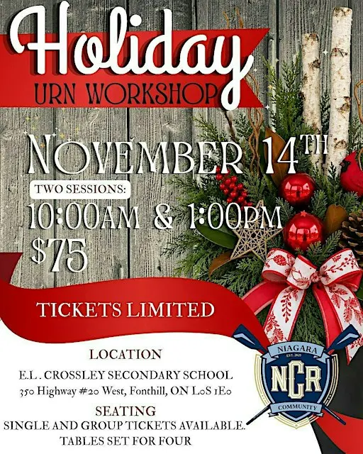 NCR Holiday Urn Workshop