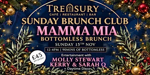 Mamma Mia Christmas Bottomless Brunch with Molly Stewart & Friends