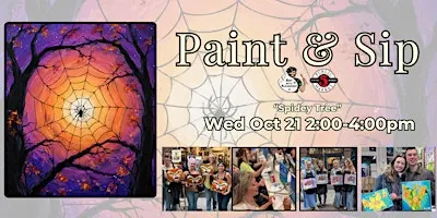 Paint & Sip in Eugene, Oregon “Spidey Tree”