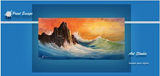 Paint Night- Crushing Waves