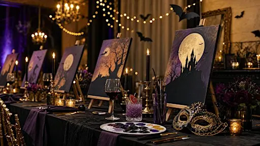 Hallo-Day Fair: After Dark - Halloween Paint, Sip & Wine Tasting (21+)