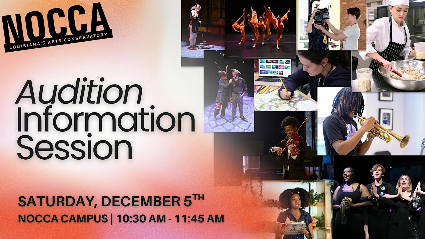 2027 - 28 NOCCA Audition Information Session in CULINARY ARTS