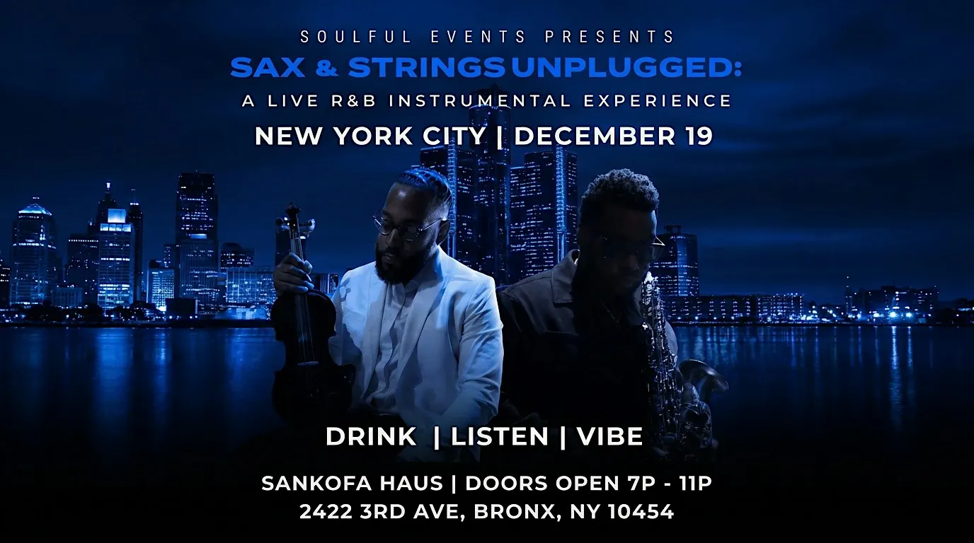 Sax & Strings Unplugged - New York: A Live R&B Instrumental Experience