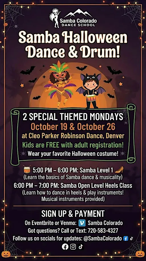 Samba Halloween! Dance & Drum Day 1
