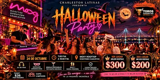 CHARLESTON LTINA HALLOWEEN PARTY AT MOXY DOWNTOWN
