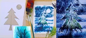 Plant Monoprint and Stencil a Seasonal Picture or Card Workshop