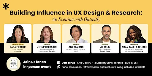 Building Influence in UX Design & Research: An Evening with Outwitly