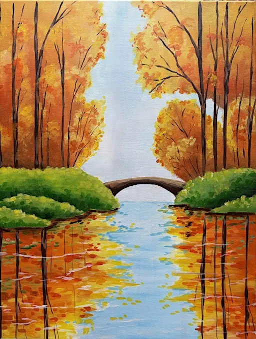 A Walk through Fall paint and Sip