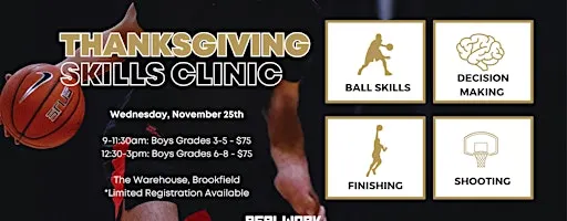 Thanksgiving Skills Clinic: Boys Grades 3-5