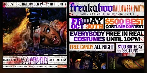 FREAKABOO COSTUME PARTY AT BAMBOO