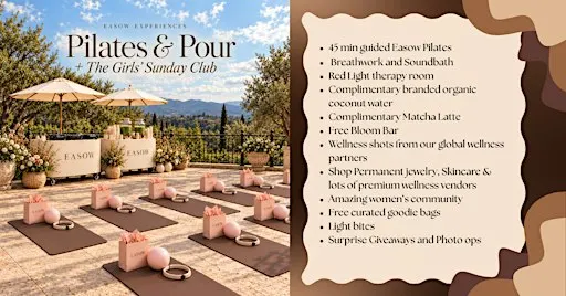 Pilates & Pour + The Girls' Sunday Club
