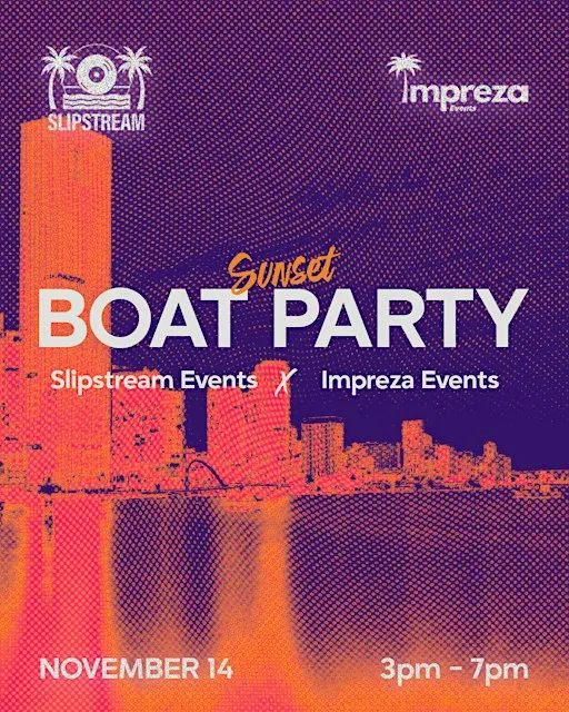 Slipstream X Impreza Sunset boat party
