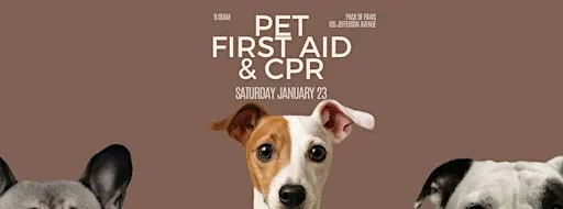 Pet First Aid & CPR Class