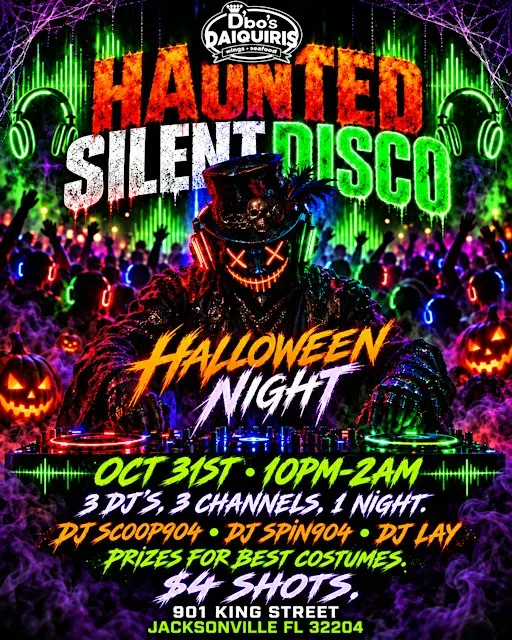 D'BO'S HAUNTED SILENT DISCO HALLOWEEN PARTY