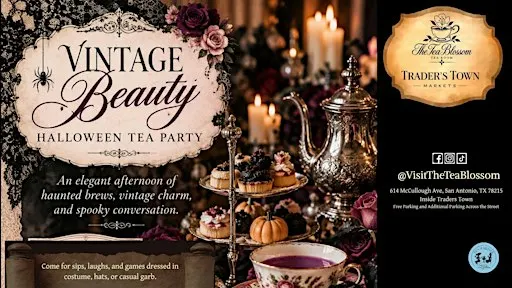 Vintage Beauty Halloween Tea Party