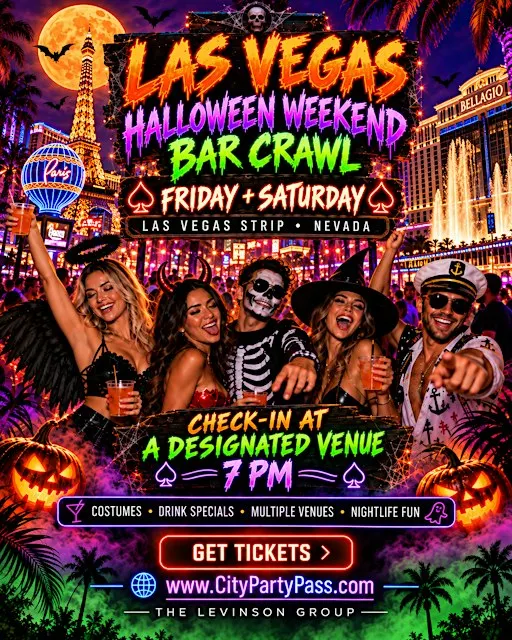 Weekend 2 Day Party Pass Las Vegas Experience Crawl